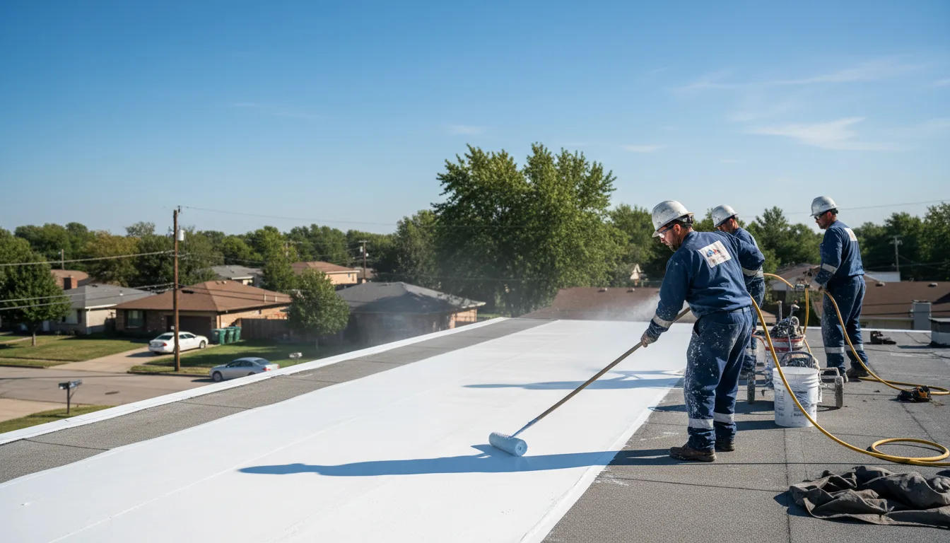 Commercial roof coating in Roll, AZ near me